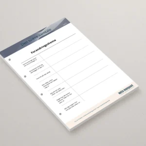 Blok til den svære samtale: forandringsskema for ledere og medarbejdere