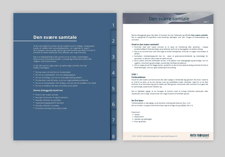 Dialogmappe - otte samtaler på arbejdspladsen